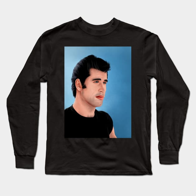 Danny Zuko (Grease) Long Sleeve T-Shirt by SanFernandez